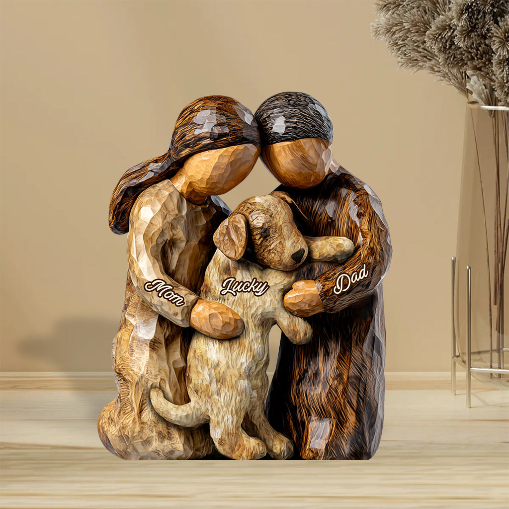 You And Me And The Dog - Personalized Dog Custom Shaped Acrylic Plaque