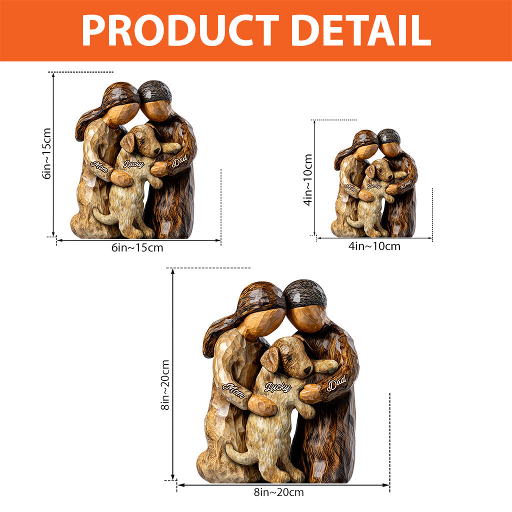 You And Me And The Dog - Personalized Dog Custom Shaped Acrylic Plaque