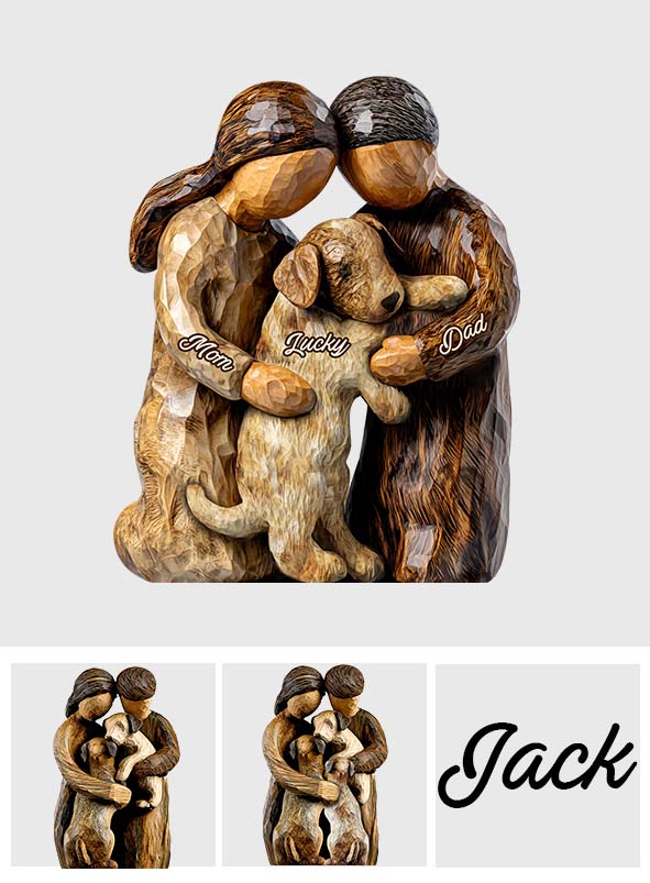 You And Me And The Dog - Personalized Dog Custom Shaped Acrylic Plaque