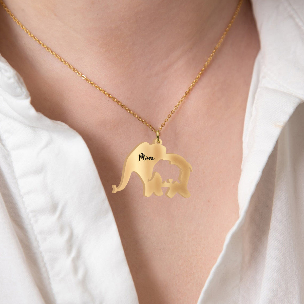 Bonne fête des mères ! Collier pendentif personnalisé assorti pour maman