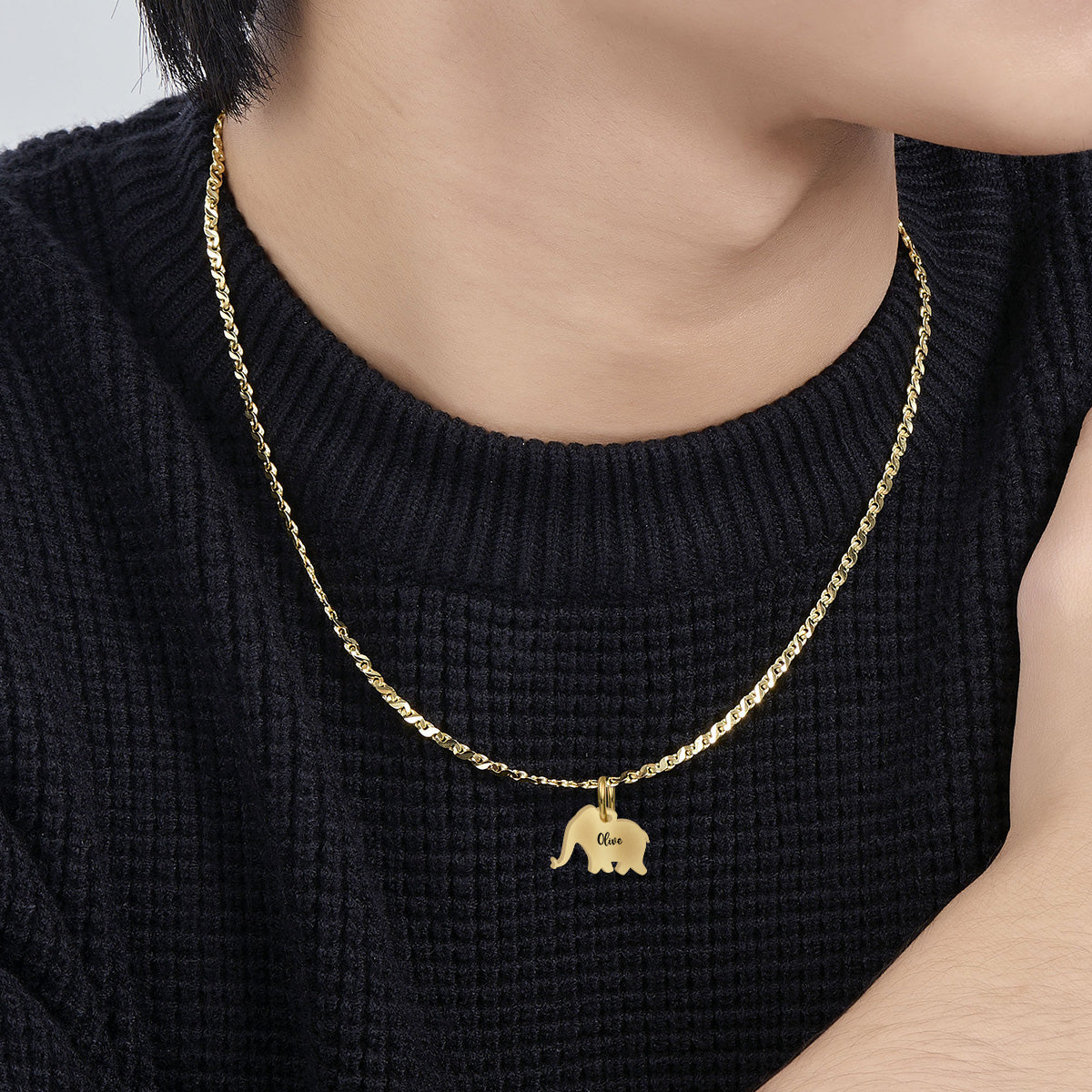 Bonne fête des mères ! Collier pendentif personnalisé assorti pour maman