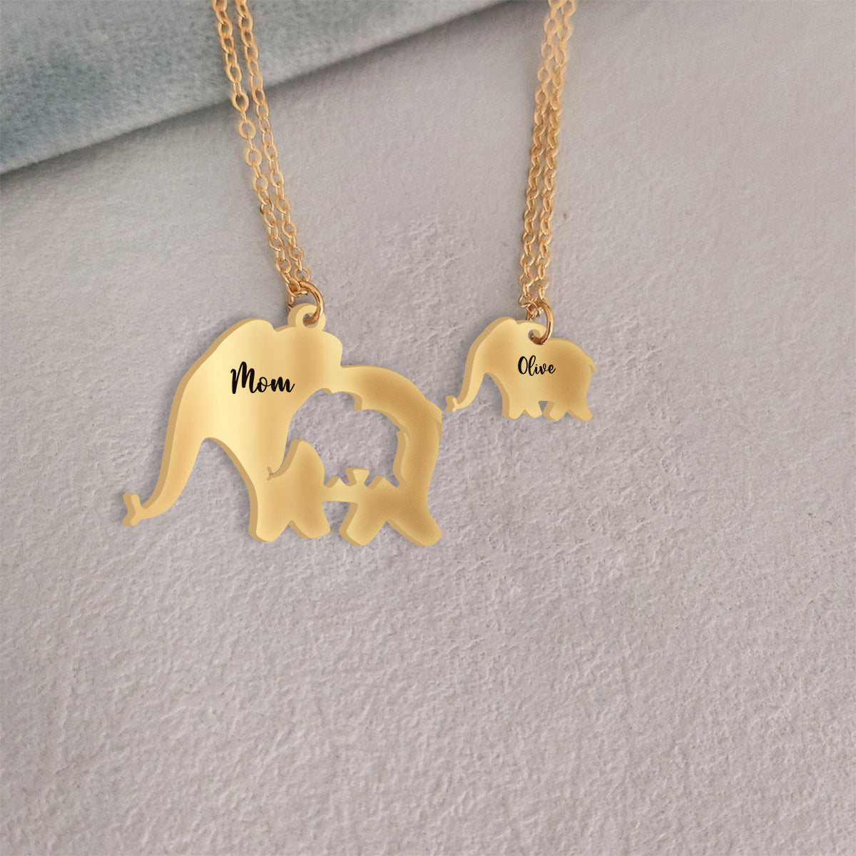 Bonne fête des mères ! Collier pendentif personnalisé assorti pour maman