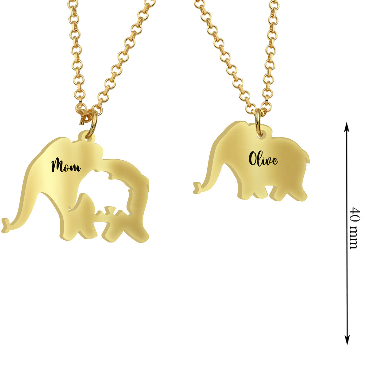 Bonne fête des mères ! Collier pendentif personnalisé assorti pour maman