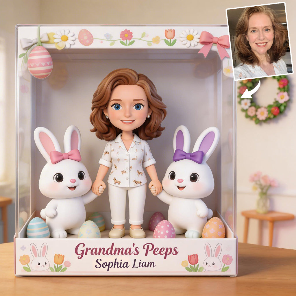 Custom Any Photo Best Easter Gift - Personalized Grandma Custom Shaped Acrylic Plaque