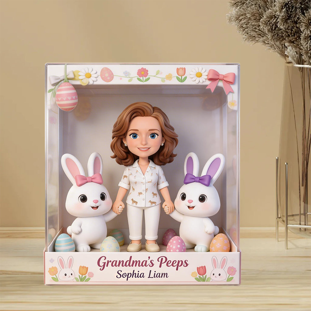 Custom Any Photo Best Easter Gift - Personalized Grandma Custom Shaped Acrylic Plaque