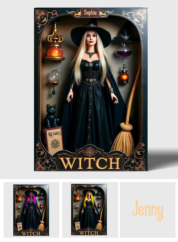 Magical Witch - Personalized Witch Custom Shaped Acrylic Plaque