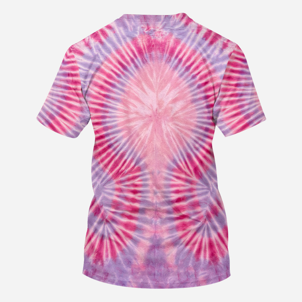 T-shirt Tie-Dye Flamant Chill - T-shirt Flamant Personnalisé