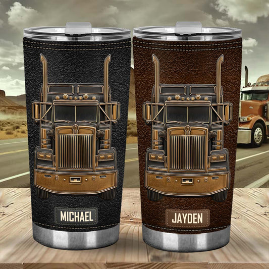 Truck Driver - Personalized Trucker Tumbler