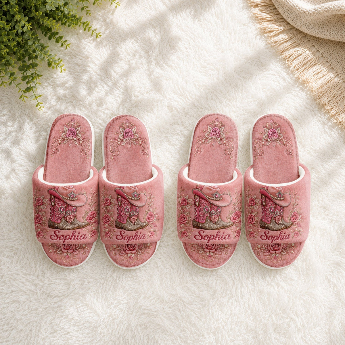 Bottes Cowgirl - Chaussons Cowgirl Personnalisés
