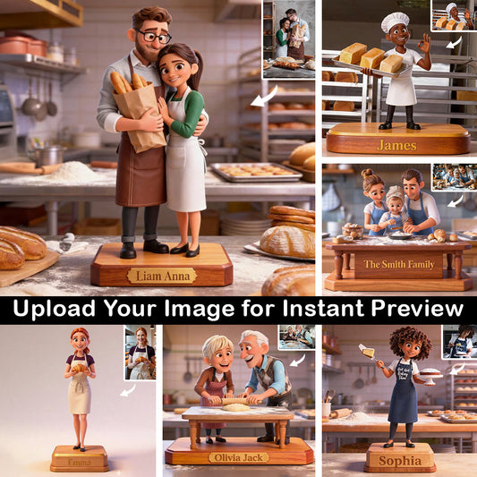 Love Baking, Baker Gift - Personalized Baking Custom Shaped Acrylic Plaque