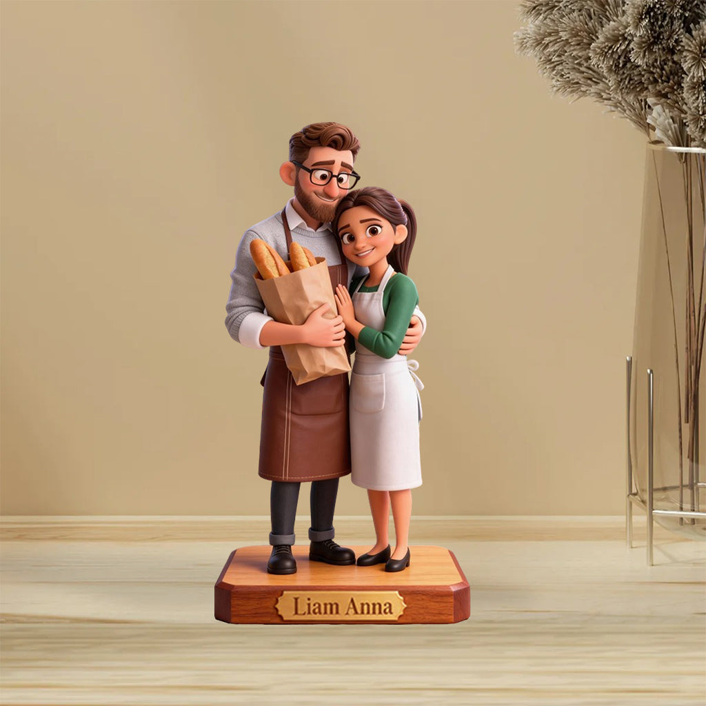 Love Baking, Baker Gift - Personalized Baking Custom Shaped Acrylic Plaque