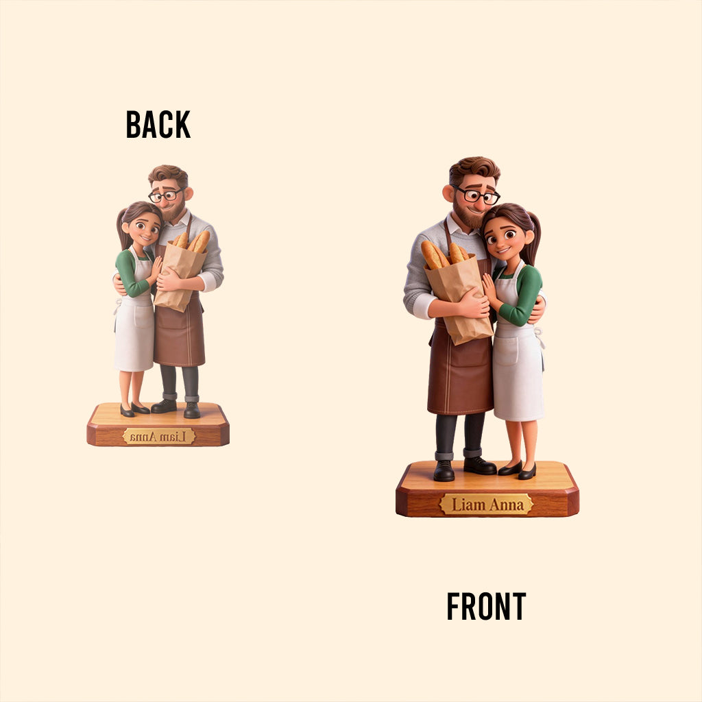 Love Baking, Baker Gift - Personalized Baking Custom Shaped Acrylic Plaque