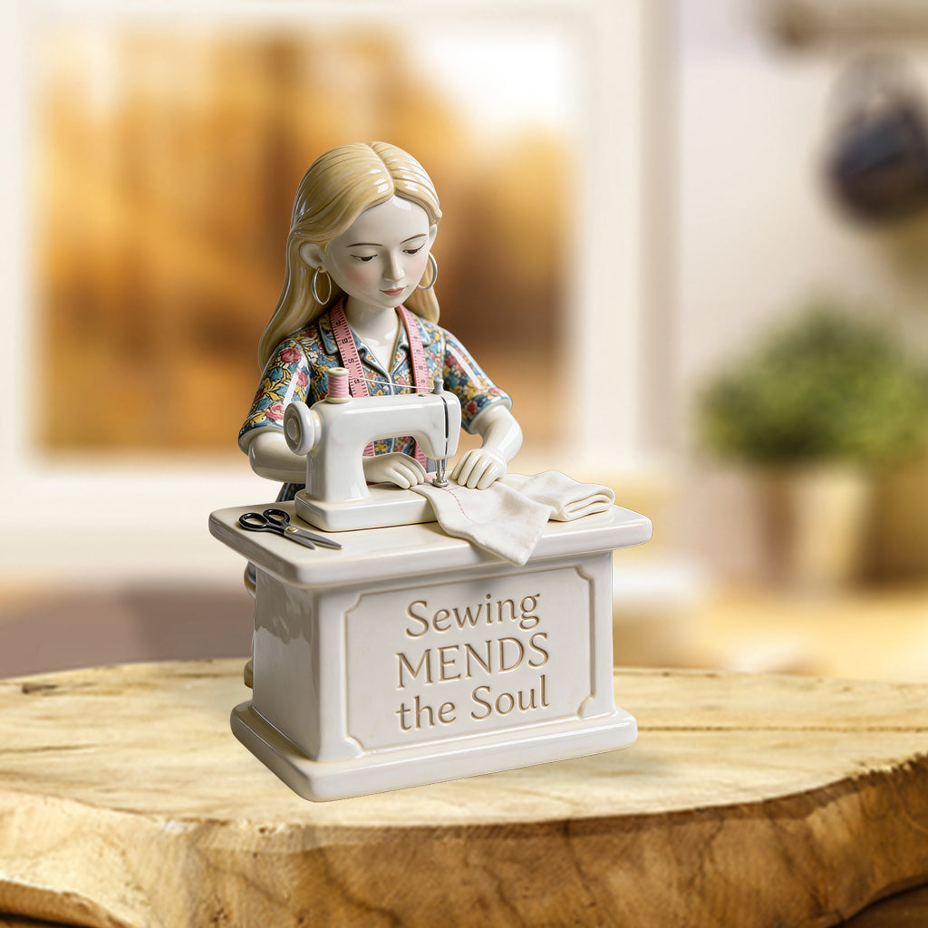 La couture guérit l'âme - Plaque acrylique personnalisée sur le thème de la couture