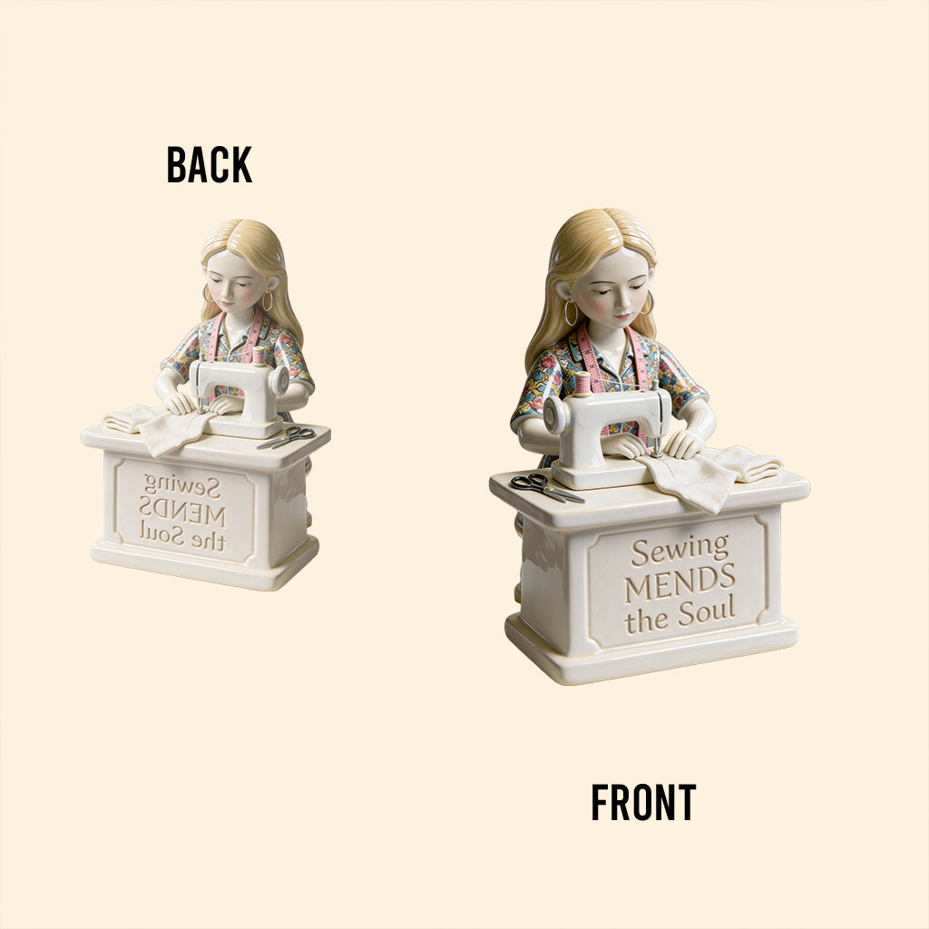 La couture guérit l'âme - Plaque acrylique personnalisée sur le thème de la couture