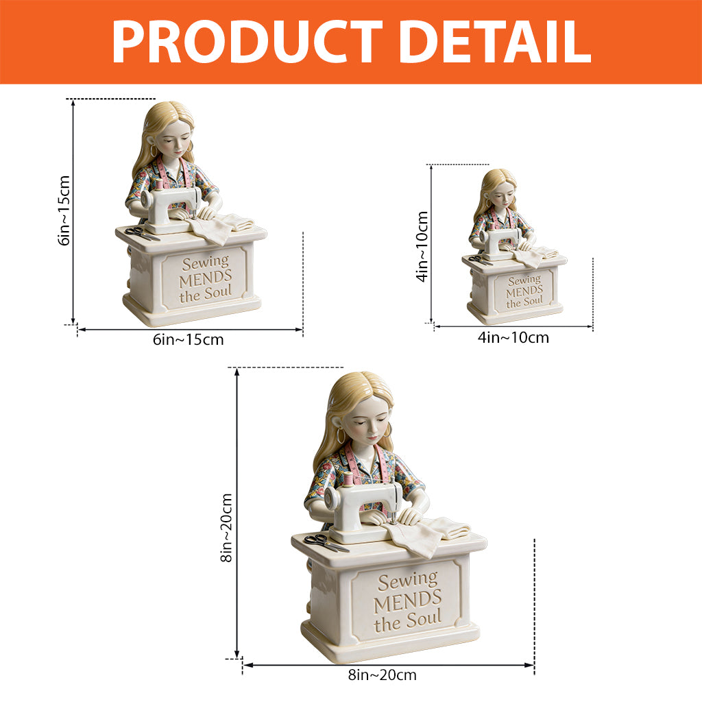 La couture guérit l'âme - Plaque acrylique personnalisée sur le thème de la couture