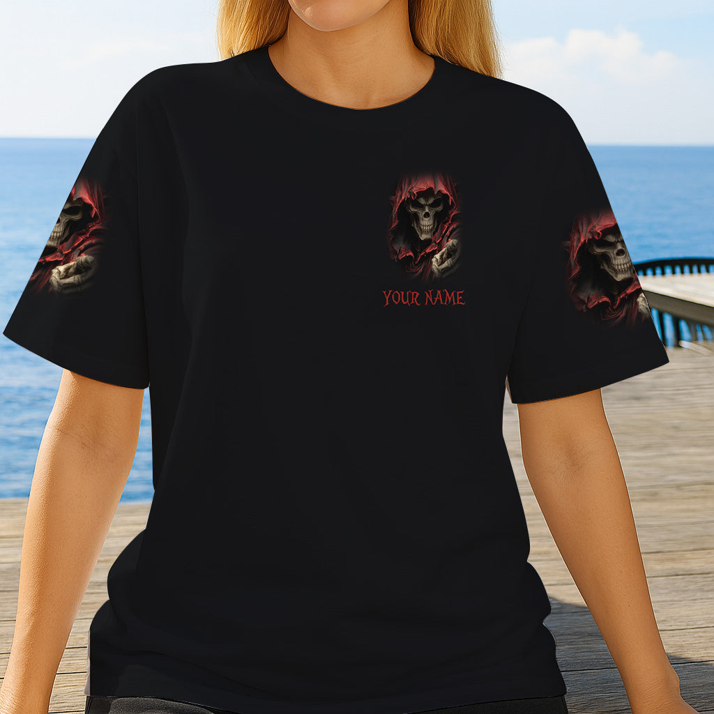 À ton tour - T-shirt personnalisé à motif de crâne intégral