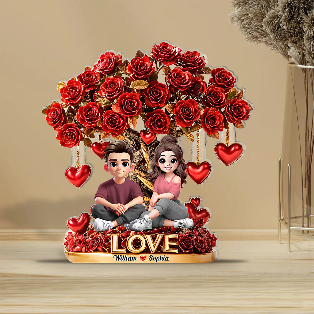 I Love You - Personalized Couple Custom Shaped Acrylic Plaque