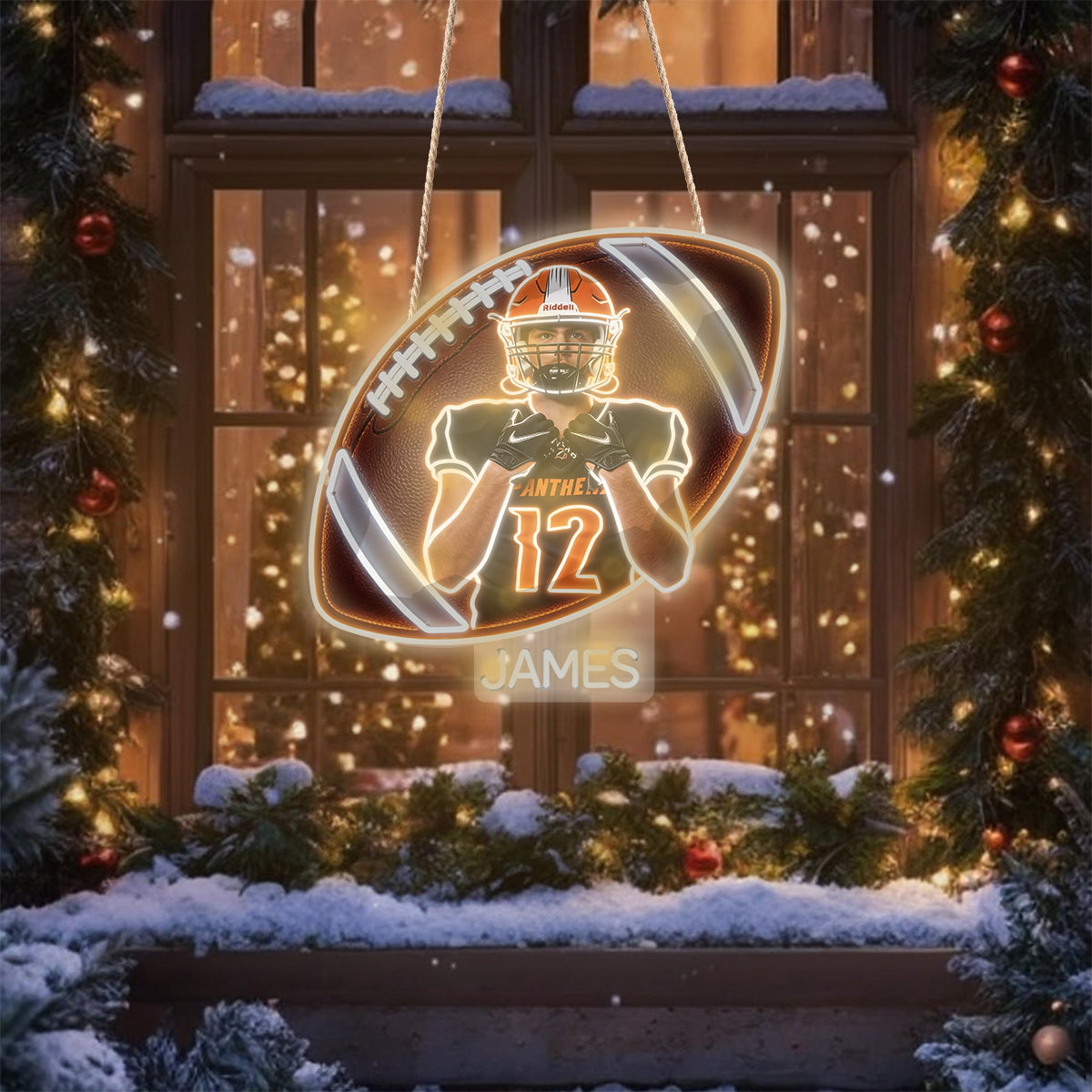 Décor de Chambre Pour Joueur de Football - Enseigne en Acrylique LED Personnalisée