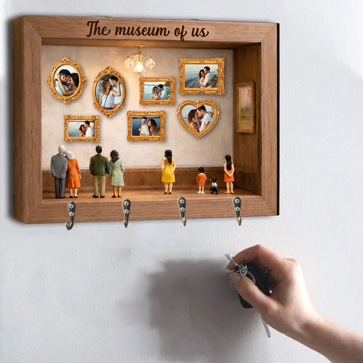 La Galerie de Nous - Porte-manteau personnalisé pour couple, forme sur mesure