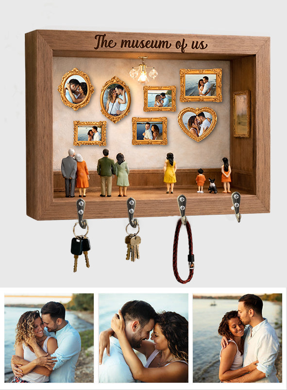 La Galerie de Nous - Porte-manteau personnalisé pour couple, forme sur mesure