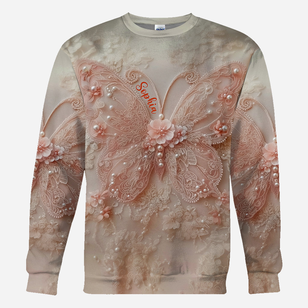Beautiful Butterfly - Personalized Butterfly All Over Shirt