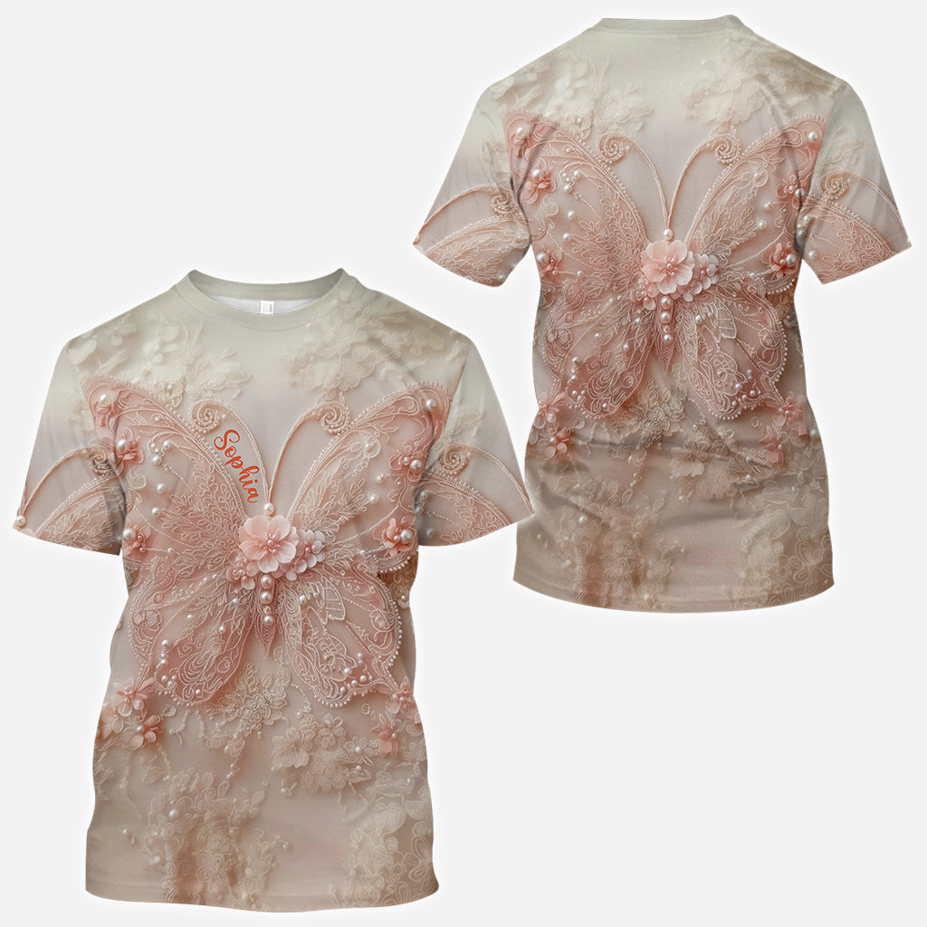 Beautiful Butterfly - Personalized Butterfly All Over Shirt