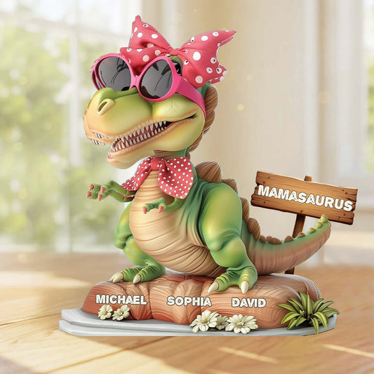 Mamasaurus - Plaque acrylique personnalisée pour maman