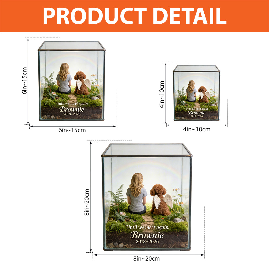 Until We Meet Again Memorial Pet Cat Dog - Personalized Dog Custom Shaped Acrylic Plaque