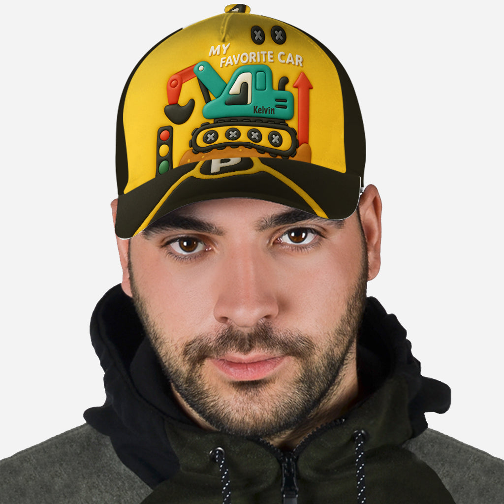 Excavator Cute Children's Gift - Personalized Kid Classic Cap