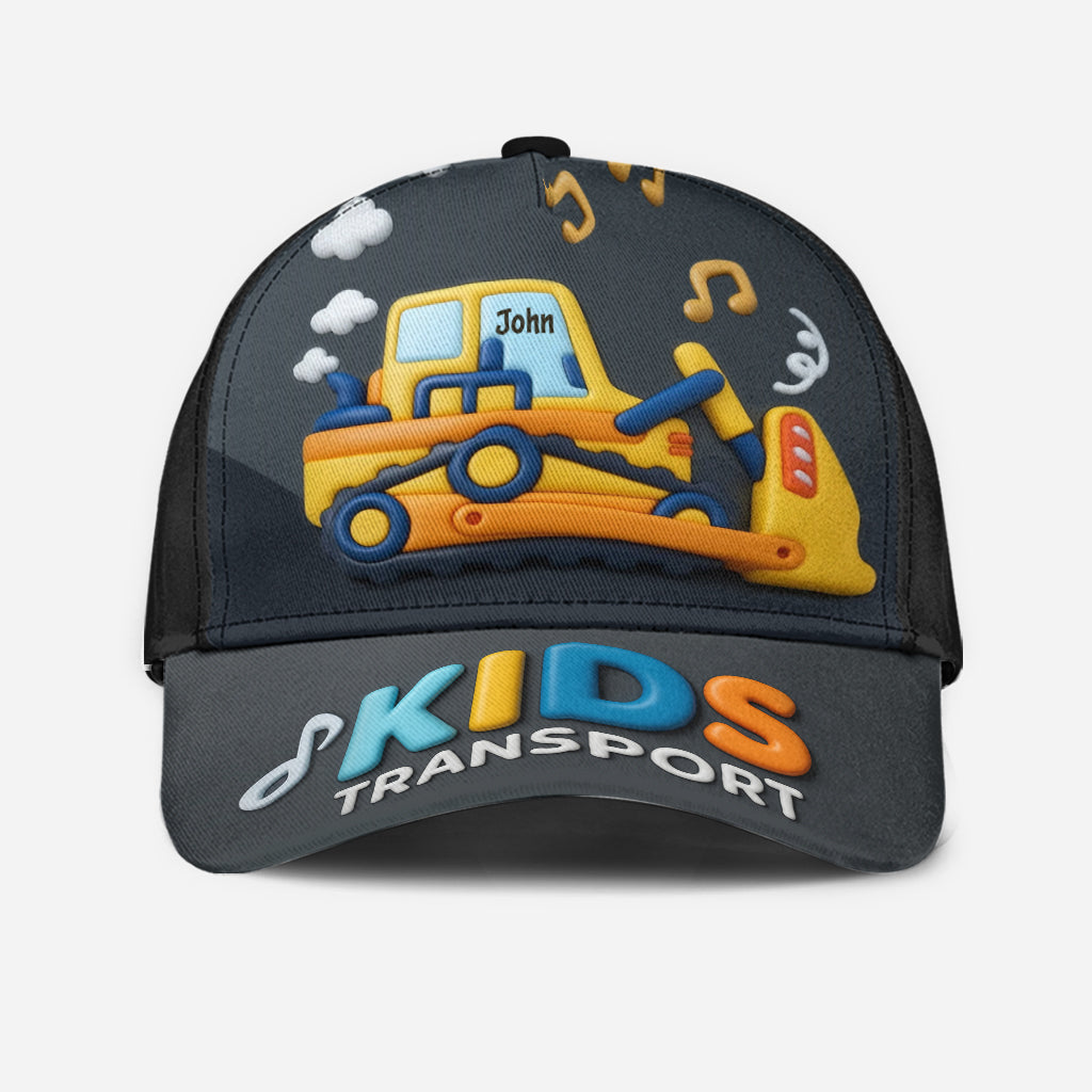 Cadeau mignon pour enfants sur le thème des transports - Casquette classique personnalisée pour enfant