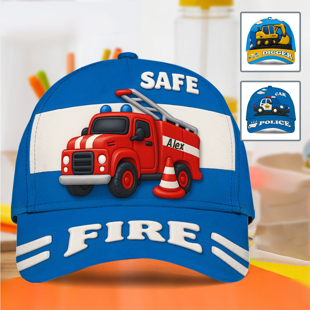 Camion de pompiers - Cadeau enfant mignon - Casquette classique personnalisée pour enfant
