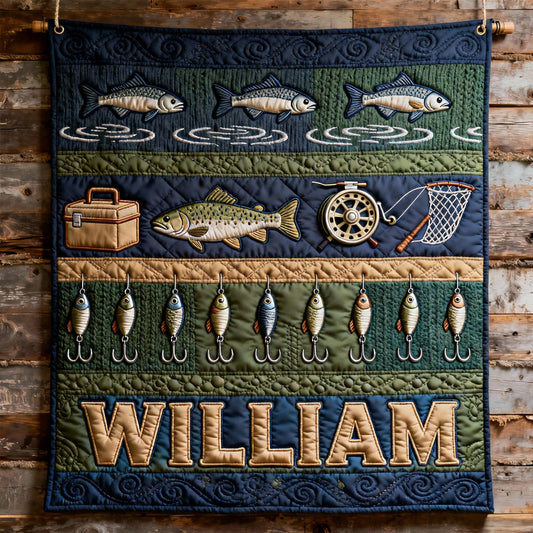 Love Fishing - Personalized Fishing Blanket