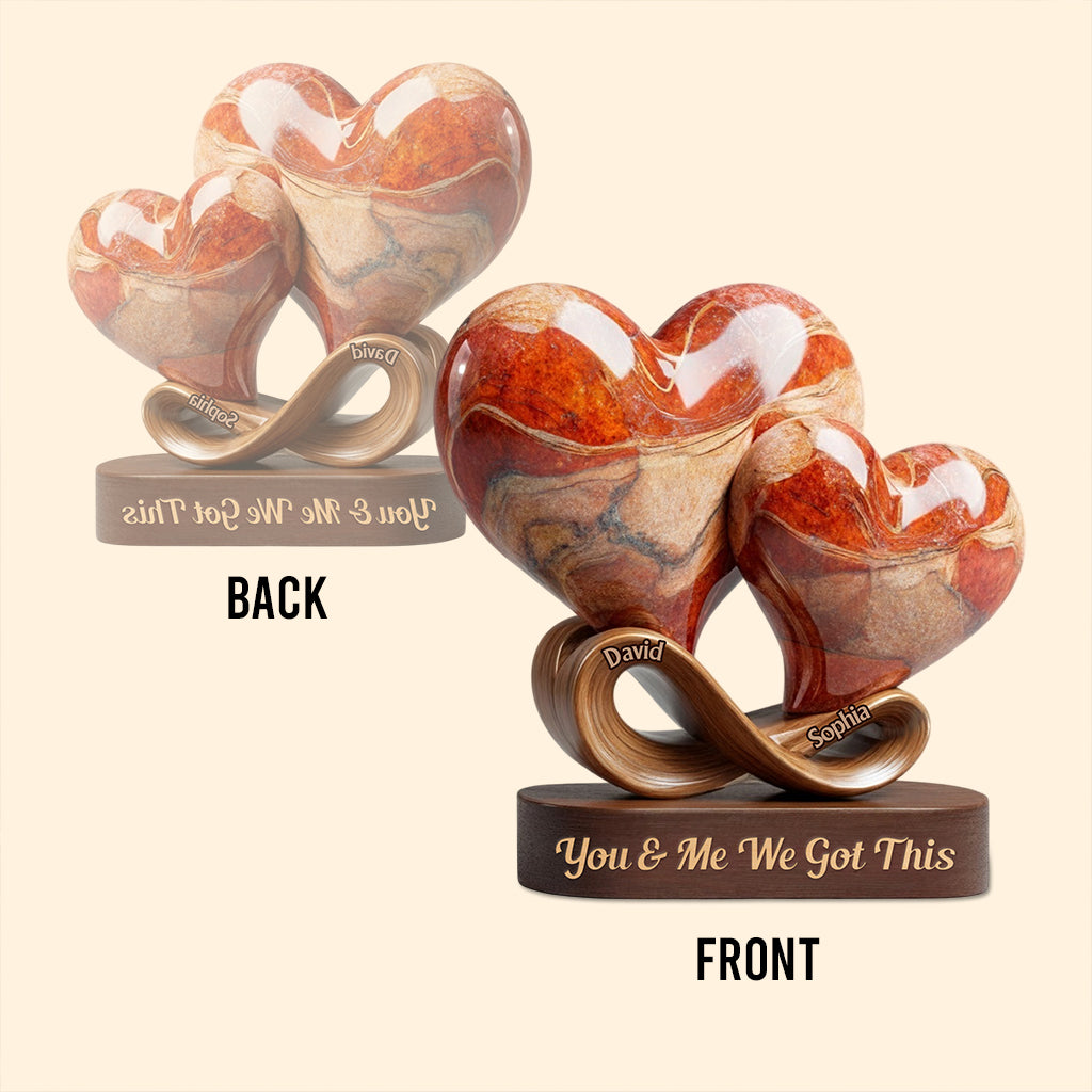 Tu seras toujours mon/ma « pour toujours » - Plaque acrylique personnalisée pour couple.