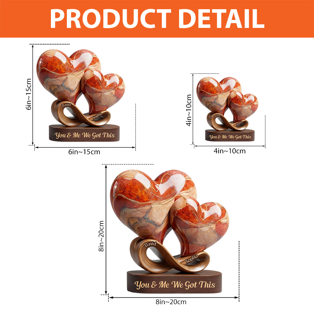 Tu seras toujours mon/ma « pour toujours » - Plaque acrylique personnalisée pour couple.