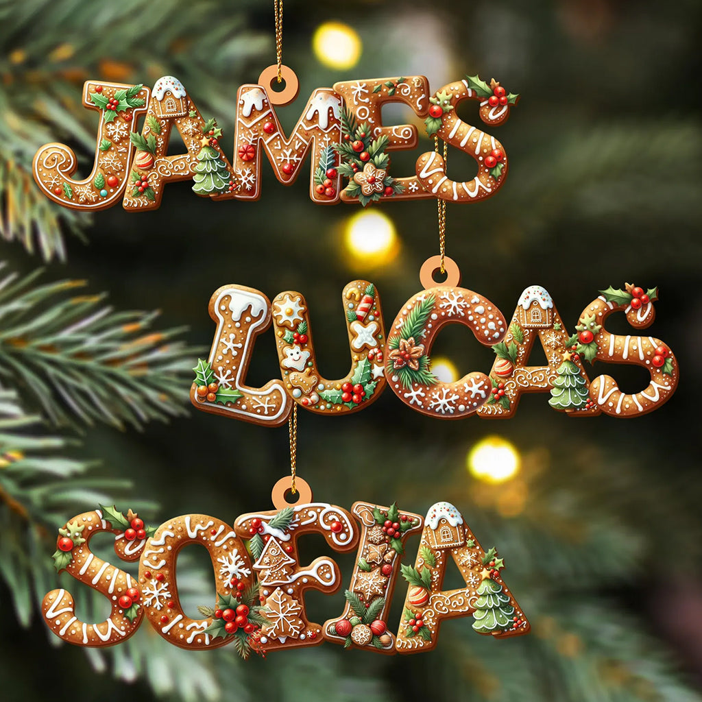 Joyeux Grinchmas - Ornement 3D Premium de Famille Personnalisé