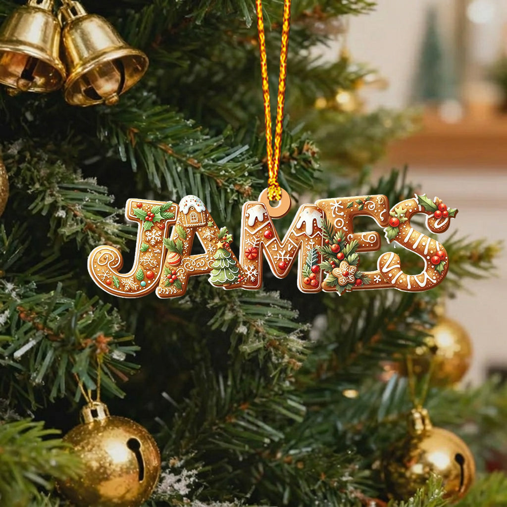 Joyeux Grinchmas - Ornement 3D Premium de Famille Personnalisé