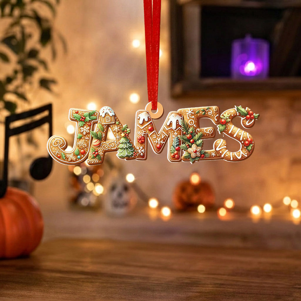 Joyeux Grinchmas - Ornement 3D Premium de Famille Personnalisé