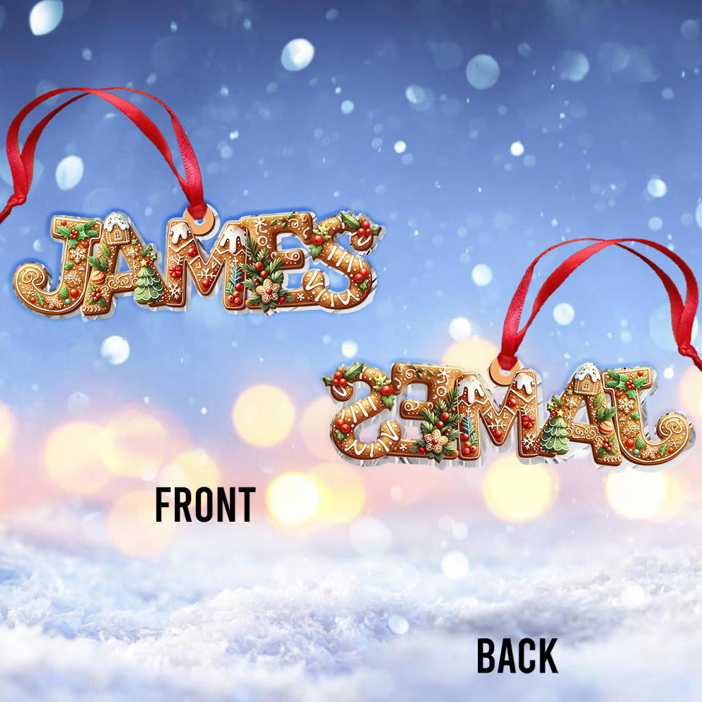 Joyeux Grinchmas - Ornement 3D Premium de Famille Personnalisé