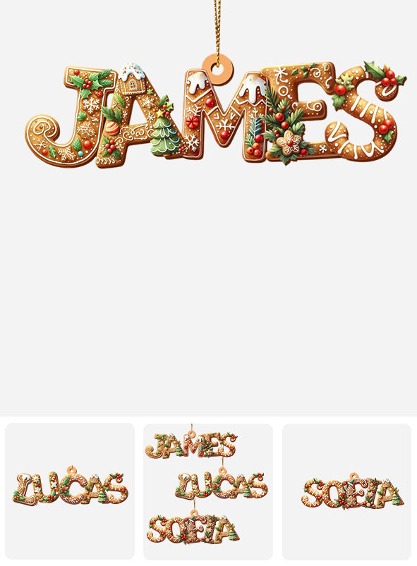 Joyeux Grinchmas - Ornement 3D Premium de Famille Personnalisé