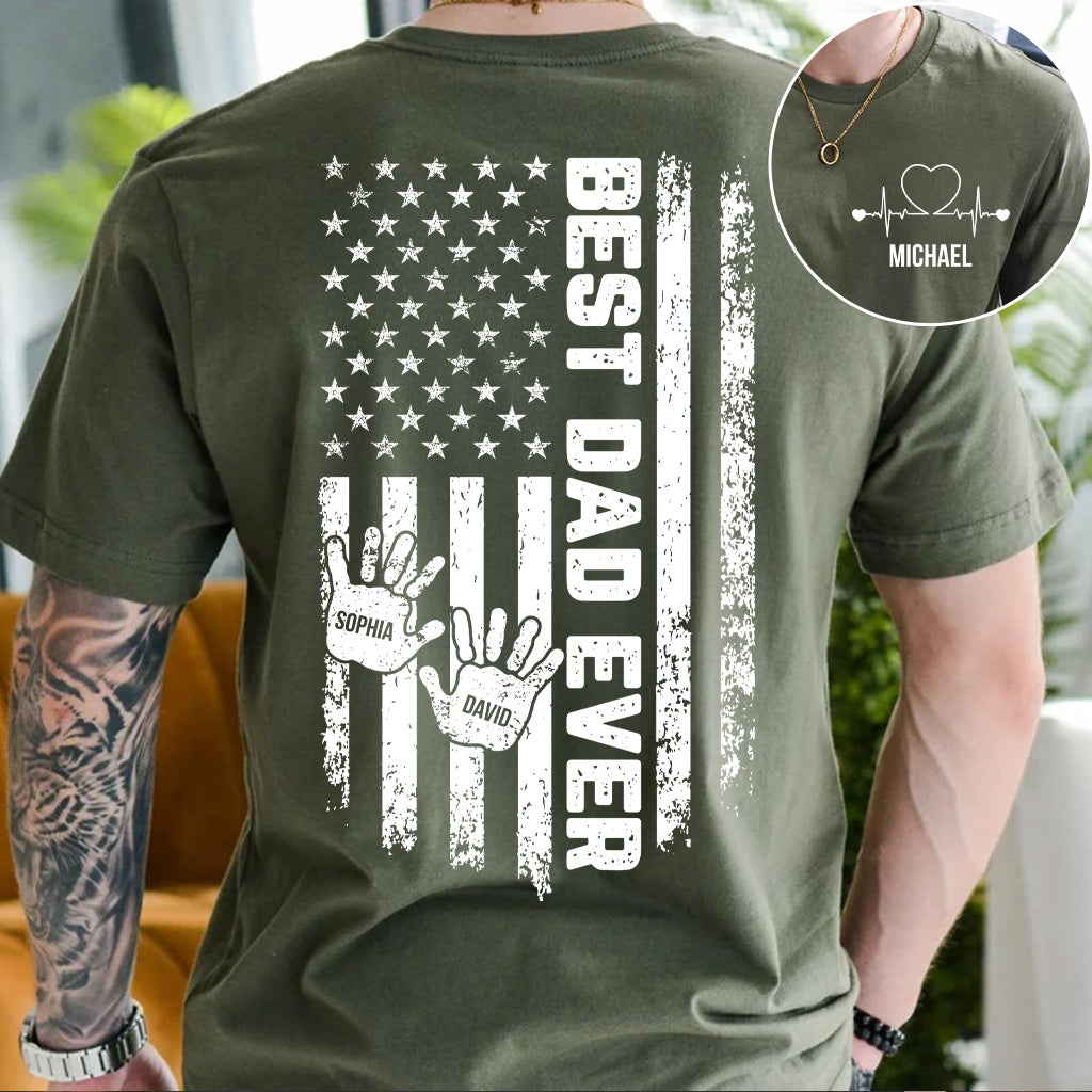 Meilleur papa du monde - T-shirt et sweat à capuche personnalisés pour papa