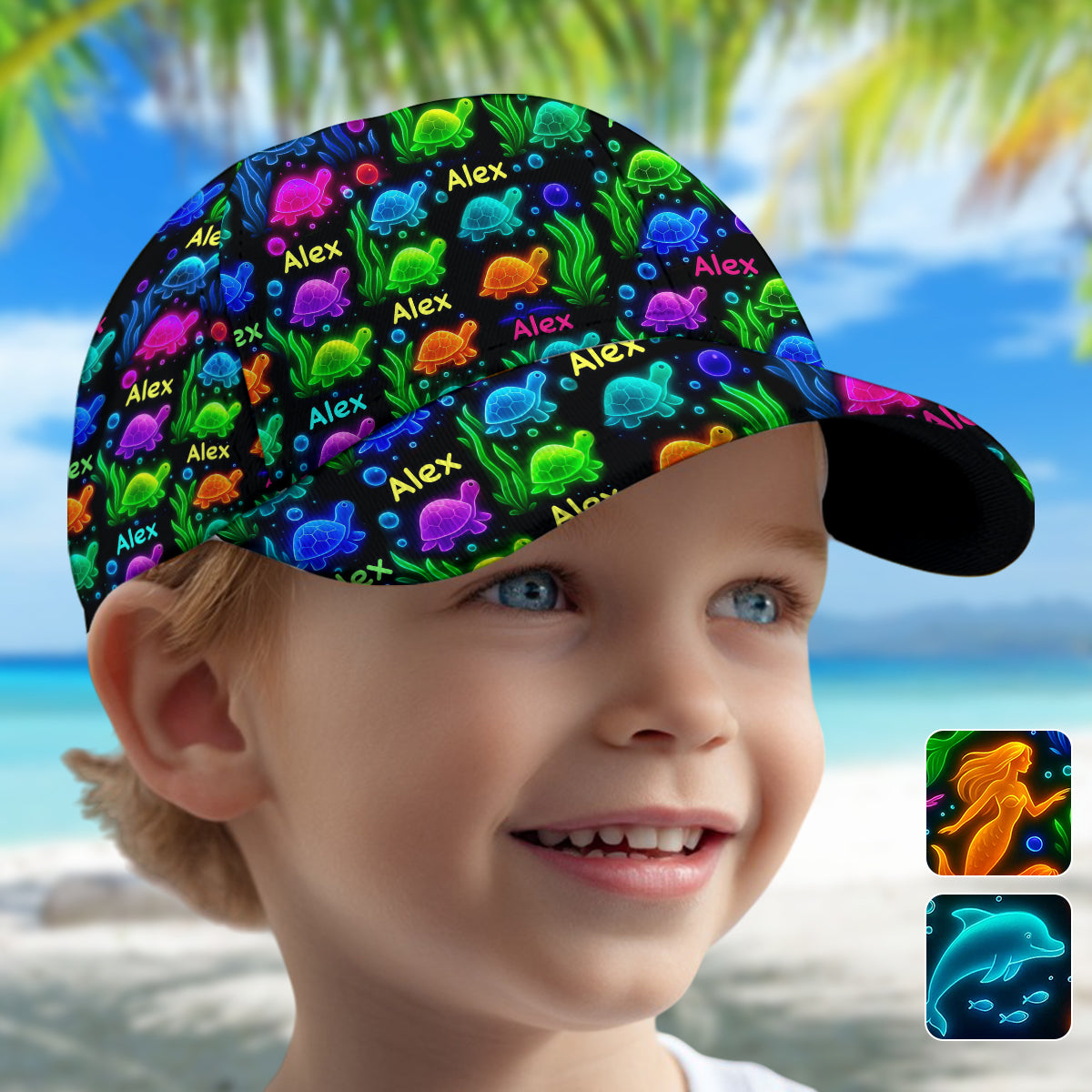 Créatures marines lumineuses - Casquette classique personnalisée pour les amoureux de la mer