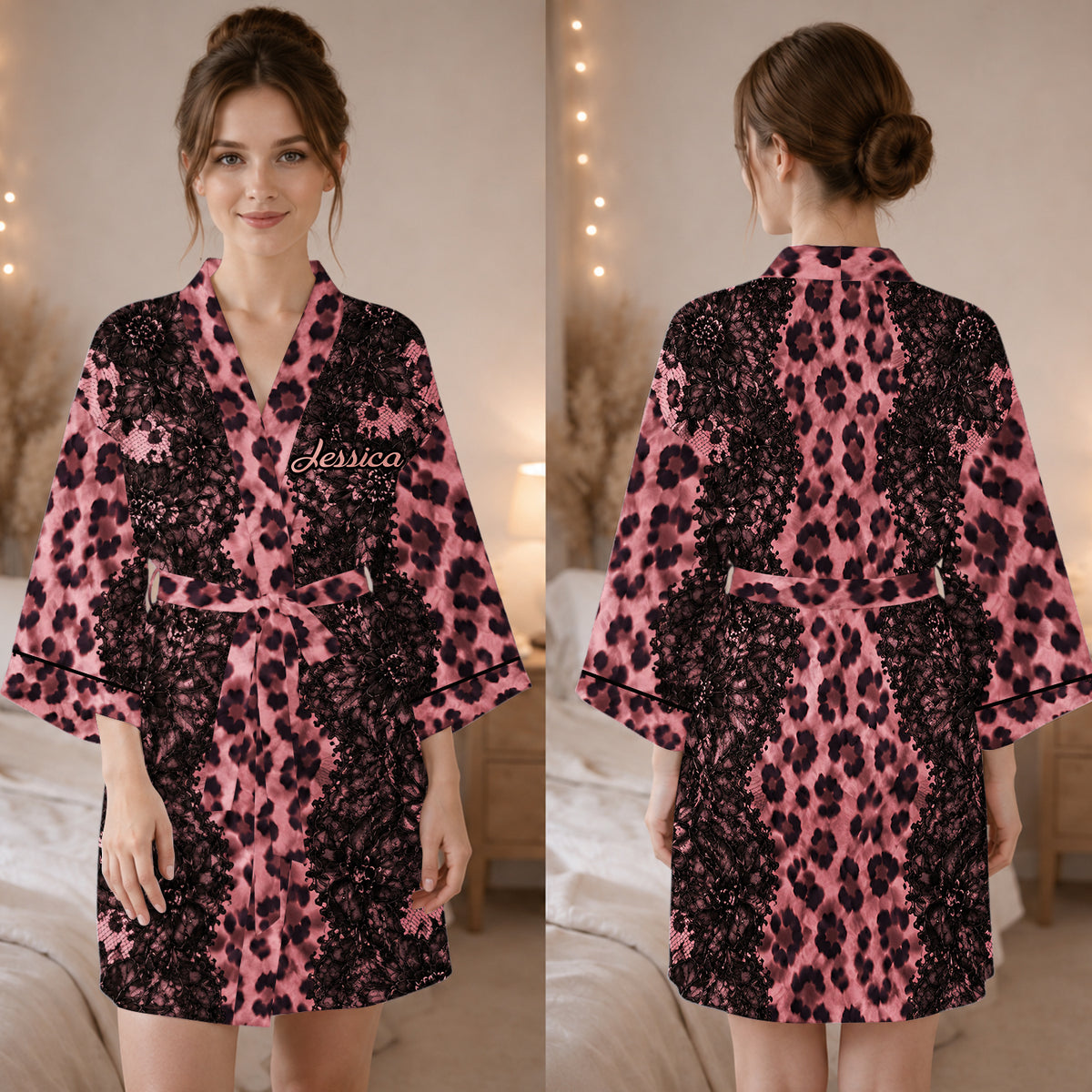 Beauté Sauvage - Robe en Satin Personnalisée pour l'Amour de Soi