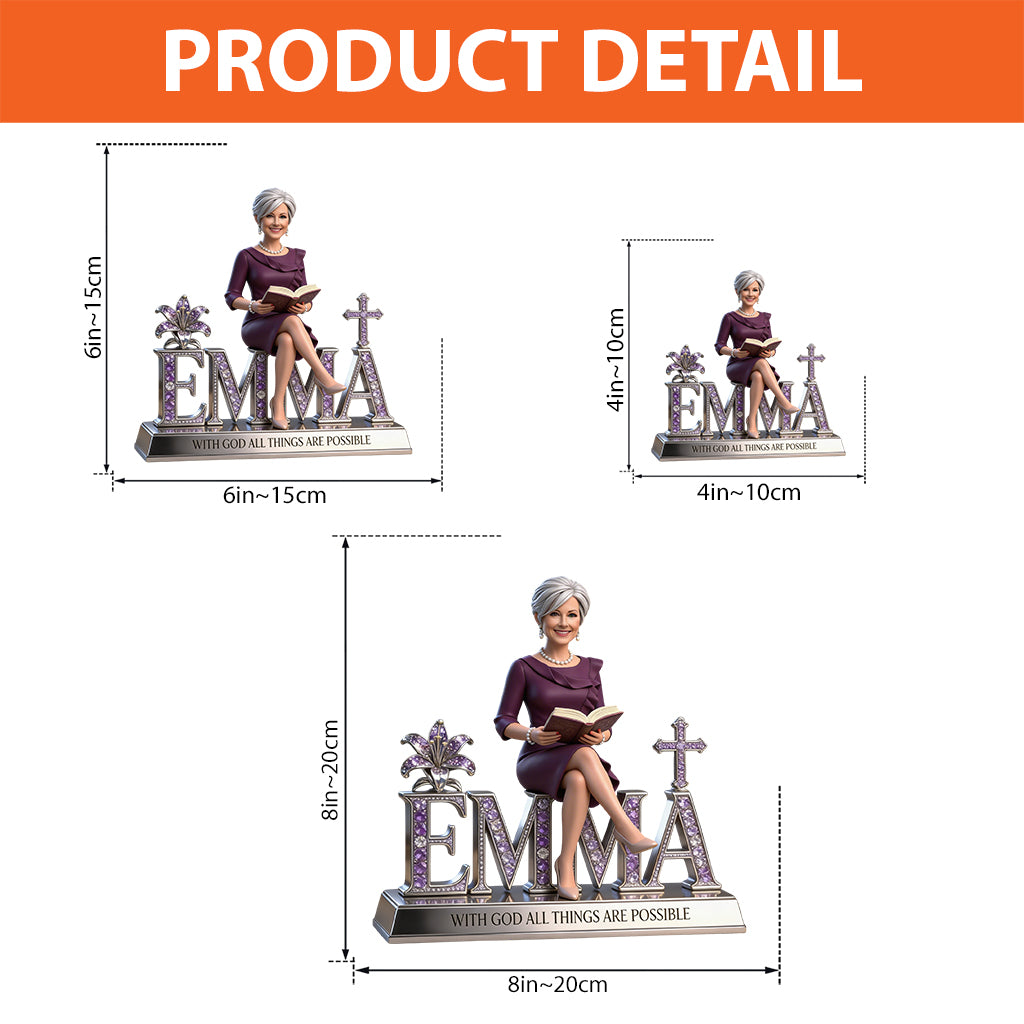 Custom Any Photo Believe - Personalized Christian Custom Shaped Acrylic Plaque