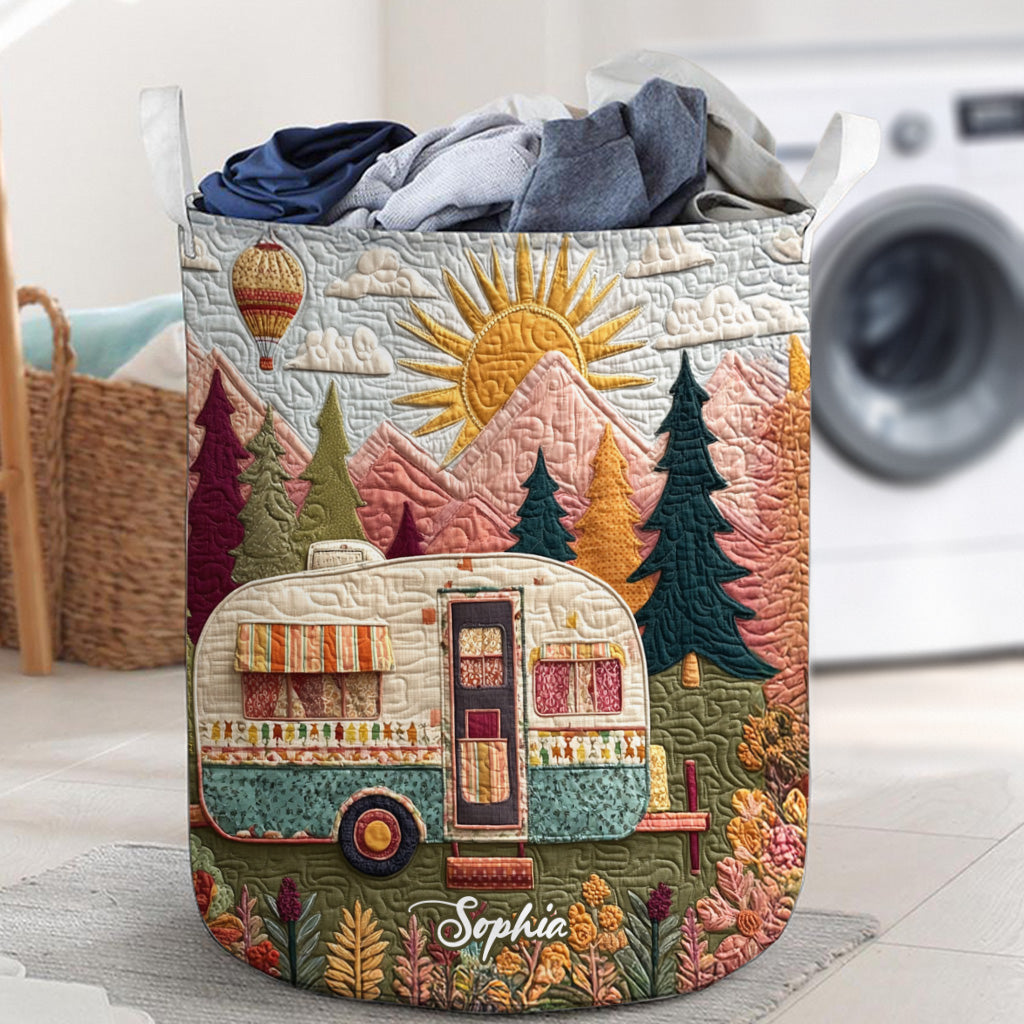 J'adore le camping - Panier de rangement de camping personnalisé