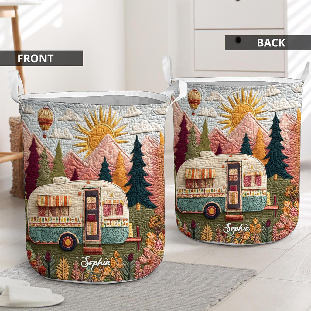 J'adore le camping - Panier de rangement de camping personnalisé