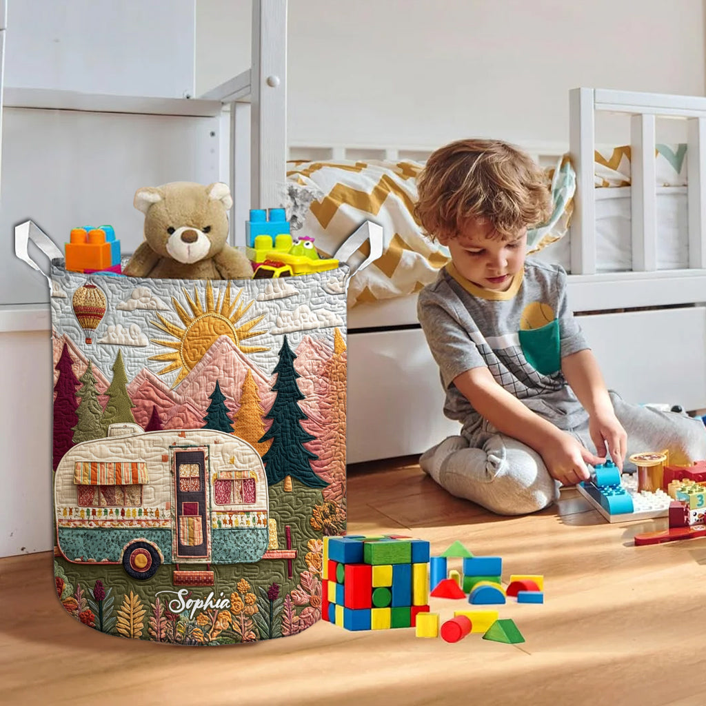 J'adore le camping - Panier de rangement de camping personnalisé