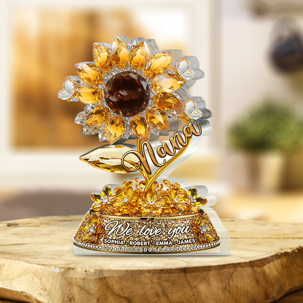 I Love You - Personalized Mother Custom Shaped Acrylic Plaque