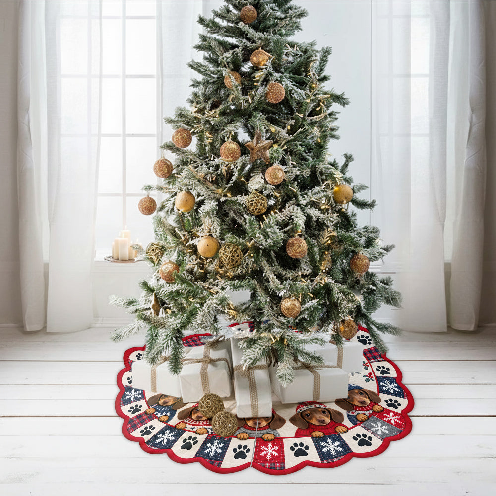 Custom Any Pet - Personalized Dog Shaped Tree Skirt