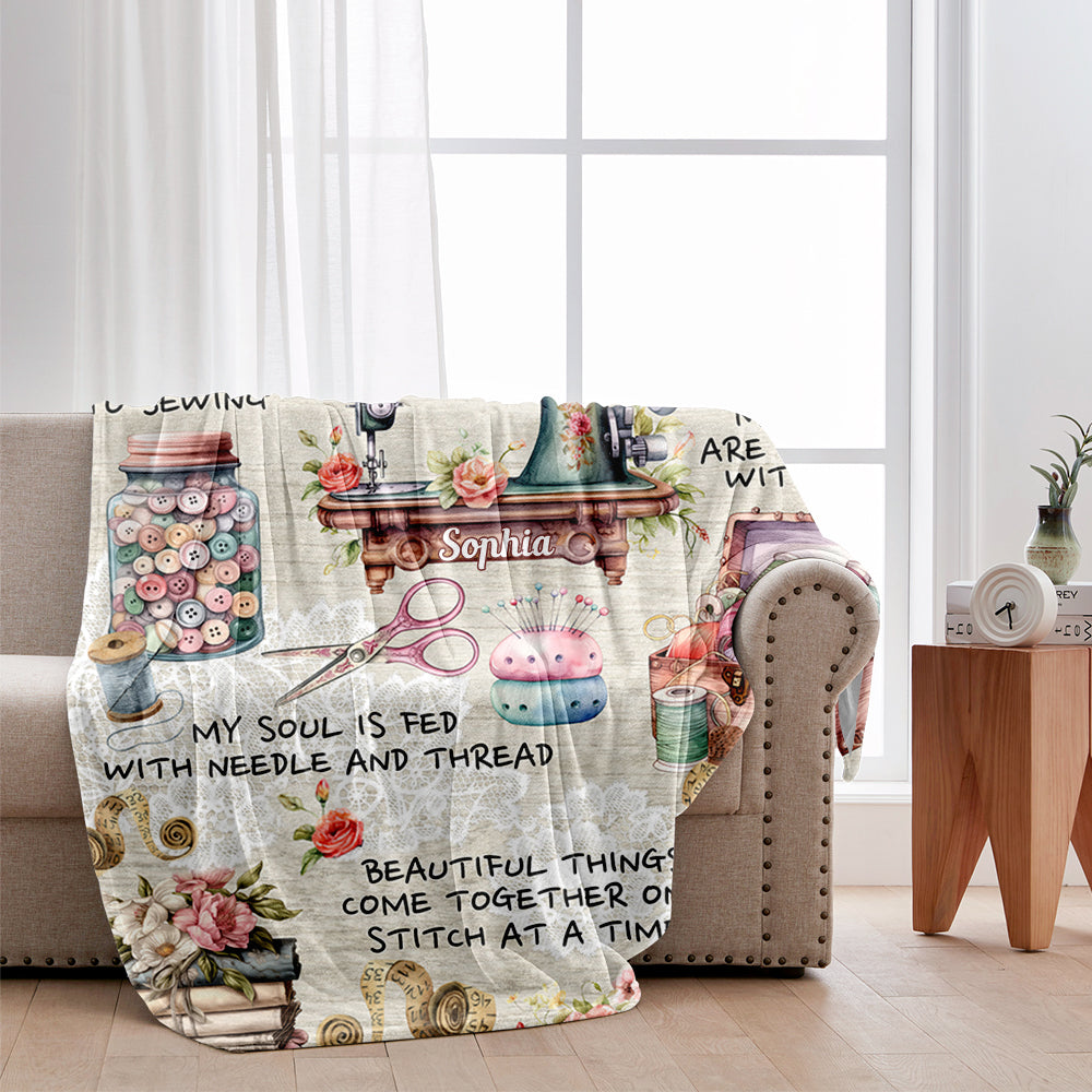 Accro à la couture - Couverture de couture personnalisée