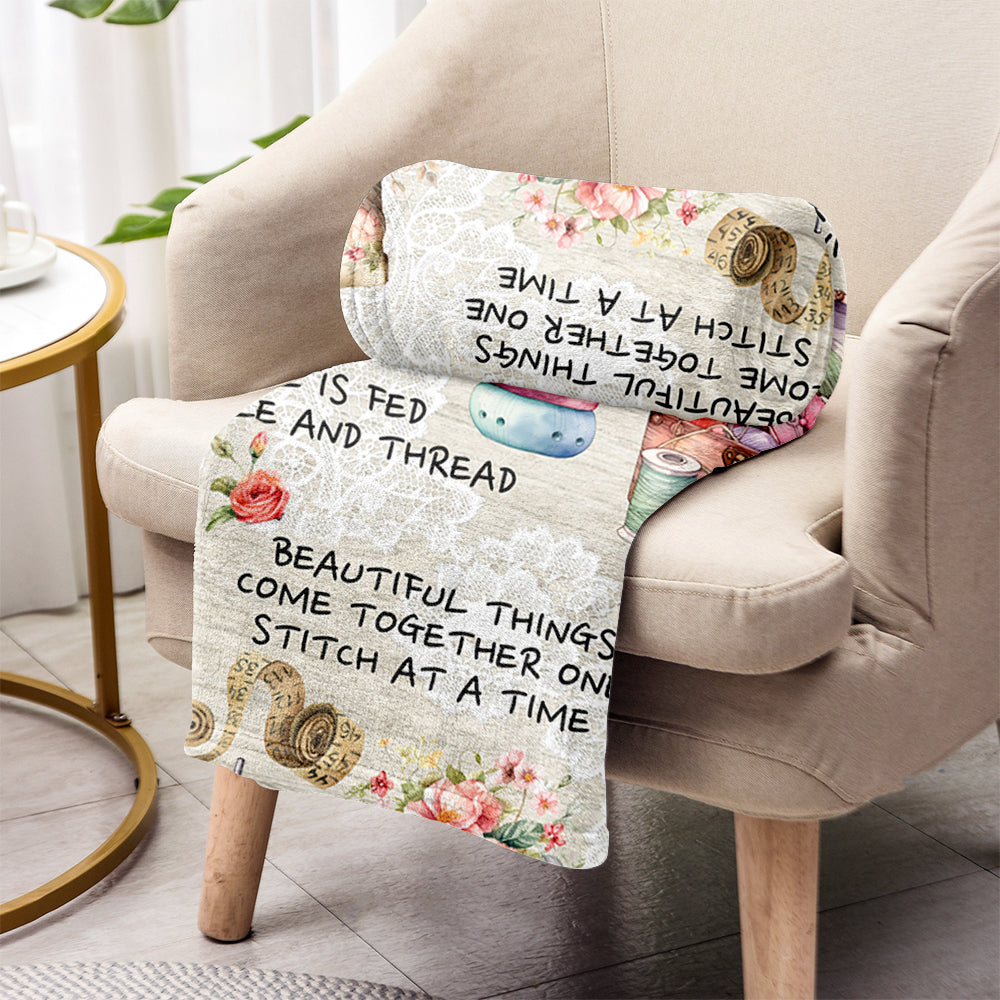 Accro à la couture - Couverture de couture personnalisée